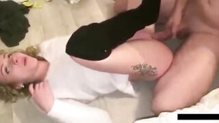 Trap House Girl Can't Control Herself Over a Big Dick